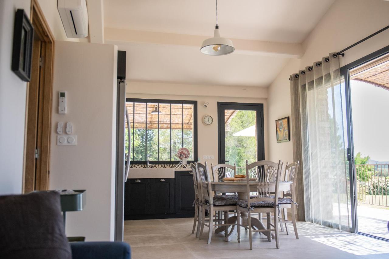 Bastide Toujours Dimanche, Maison De Vacances Avec Vue & Piscine Privee جورد المظهر الخارجي الصورة
